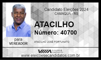 Candidato ATACILHO 2024 - CAMAQUÃ - Eleições