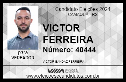 Candidato VICTOR FERREIRA 2024 - CAMAQUÃ - Eleições