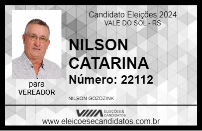 Candidato NILSON CATARINA 2024 - VALE DO SOL - Eleições