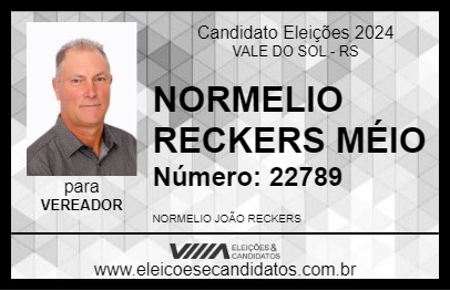 Candidato NORMELIO RECKERS MÉIO 2024 - VALE DO SOL - Eleições