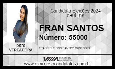 Candidato FRAN SANTOS 2024 - CHUÍ - Eleições