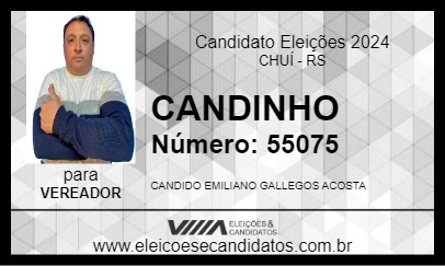 Candidato CANDINHO 2024 - CHUÍ - Eleições