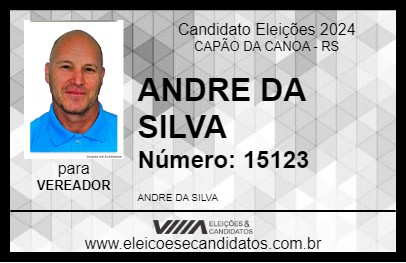 Candidato ANDRE DA SILVA 2024 - CAPÃO DA CANOA - Eleições