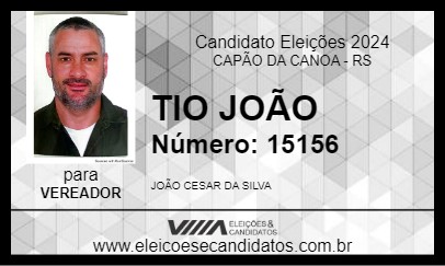 Candidato TIO JOÃO 2024 - CAPÃO DA CANOA - Eleições