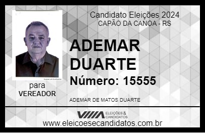 Candidato ADEMAR DUARTE 2024 - CAPÃO DA CANOA - Eleições