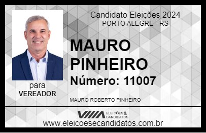 Candidato MAURO PINHEIRO 2024 - PORTO ALEGRE - Eleições