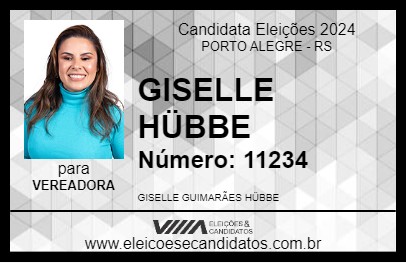 Candidato GISELLE HÜBBE 2024 - PORTO ALEGRE - Eleições