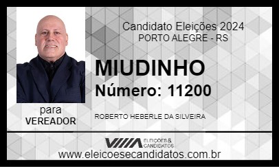 Candidato MIUDINHO 2024 - PORTO ALEGRE - Eleições