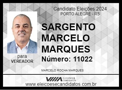 Candidato SARGENTO MARCELO MARQUES 2024 - PORTO ALEGRE - Eleições