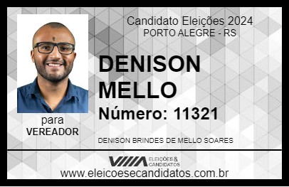 Candidato DENISON MELLO 2024 - PORTO ALEGRE - Eleições