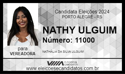 Candidato NATHY ULGUIM 2024 - PORTO ALEGRE - Eleições