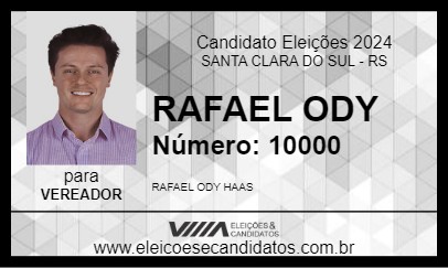 Candidato RAFAEL ODY 2024 - SANTA CLARA DO SUL - Eleições