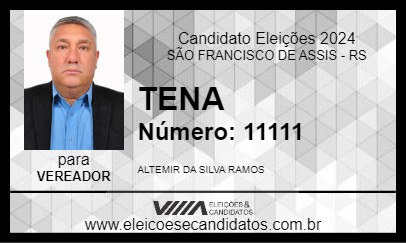 Candidato TENA 2024 - SÃO FRANCISCO DE ASSIS - Eleições