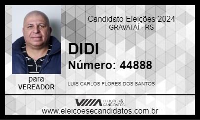 Candidato DIDI 2024 - GRAVATAÍ - Eleições