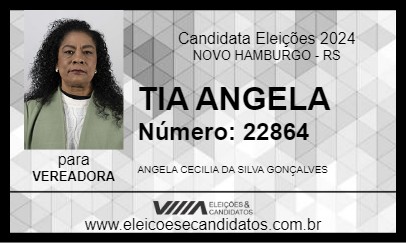 Candidato TIA ANGELA 2024 - NOVO HAMBURGO - Eleições