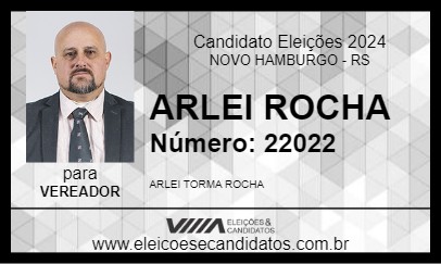 Candidato ARLEI ROCHA 2024 - NOVO HAMBURGO - Eleições