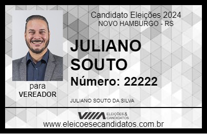 Candidato JULIANO SOUTO 2024 - NOVO HAMBURGO - Eleições