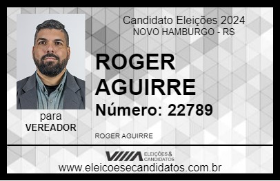 Candidato ROGER AGUIRRE 2024 - NOVO HAMBURGO - Eleições