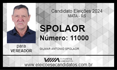 Candidato SPOLAOR 2024 - MATA - Eleições