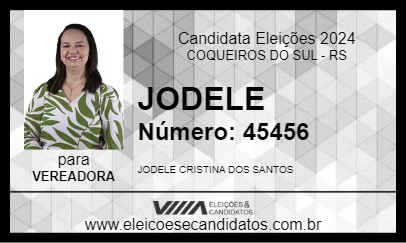 Candidato JODELE 2024 - COQUEIROS DO SUL - Eleições