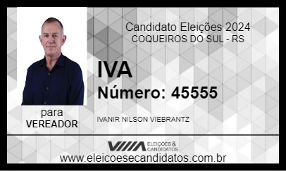 Candidato IVA 2024 - COQUEIROS DO SUL - Eleições