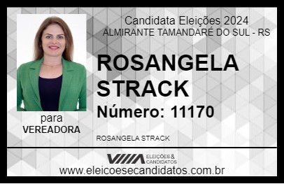 Candidato ROSANGELA STRACK 2024 - ALMIRANTE TAMANDARÉ DO SUL - Eleições