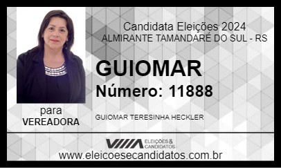 Candidato GUIOMAR 2024 - ALMIRANTE TAMANDARÉ DO SUL - Eleições