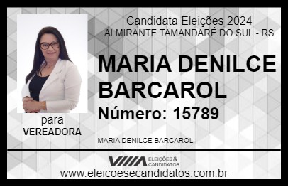 Candidato DENILCE BARCAROL 2024 - ALMIRANTE TAMANDARÉ DO SUL - Eleições