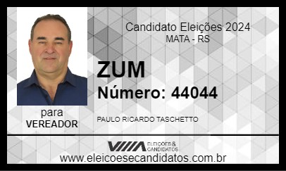 Candidato ZUM 2024 - MATA - Eleições