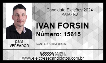 Candidato IVAN FORSIN 2024 - MATA - Eleições