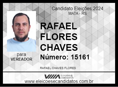 Candidato RAFAEL FLORES CHAVES 2024 - MATA - Eleições