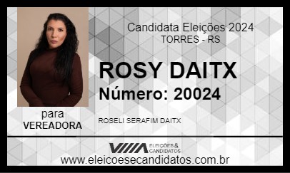 Candidato ROSY DAITX 2024 - TORRES - Eleições