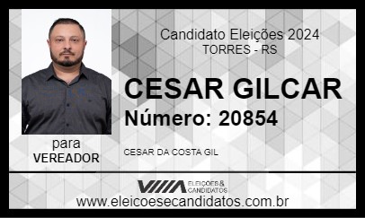 Candidato CESAR GILCAR 2024 - TORRES - Eleições