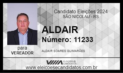 Candidato ALDAIR 2024 - SÃO NICOLAU - Eleições