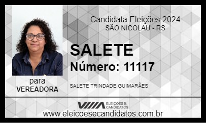 Candidato SALETE 2024 - SÃO NICOLAU - Eleições