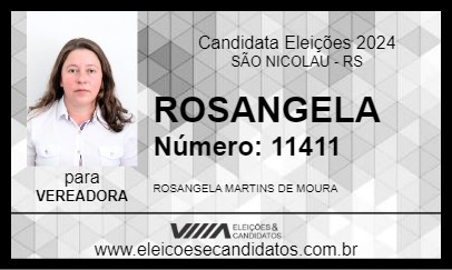 Candidato ROSANGELA 2024 - SÃO NICOLAU - Eleições