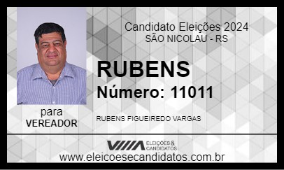 Candidato RUBENS 2024 - SÃO NICOLAU - Eleições