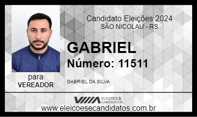 Candidato GABRIEL 2024 - SÃO NICOLAU - Eleições