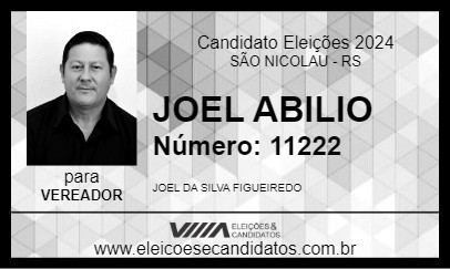 Candidato JOEL ABILIO 2024 - SÃO NICOLAU - Eleições