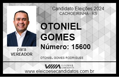 Candidato OTONIEL GOMES 2024 - CACHOEIRINHA - Eleições