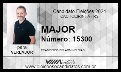 Candidato MAJOR 2024 - CACHOEIRINHA - Eleições