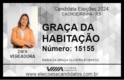 Candidato GRAÇA DA HABITAÇÃO 2024 - CACHOEIRINHA - Eleições