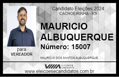 Candidato MAURICIO ALBUQUERQUE 2024 - CACHOEIRINHA - Eleições