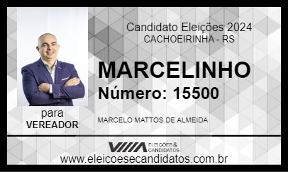 Candidato MARCELINHO 2024 - CACHOEIRINHA - Eleições