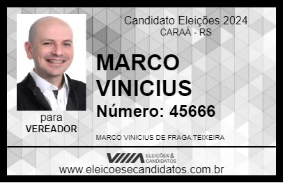 Candidato MARCO VINICIUS 2024 - CARAÁ - Eleições