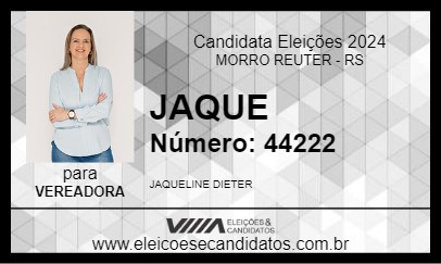 Candidato JAQUE 2024 - MORRO REUTER - Eleições