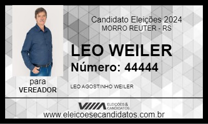 Candidato LEO WEILER 2024 - MORRO REUTER - Eleições