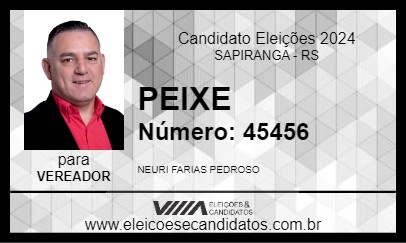 Candidato PEIXE 2024 - SAPIRANGA - Eleições