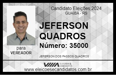 Candidato JEFERSON QUADROS 2024 - GUAÍBA - Eleições