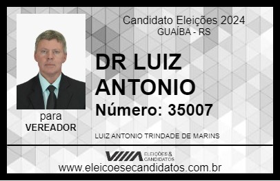 Candidato DR. LUIZ ANTONIO 2024 - GUAÍBA - Eleições